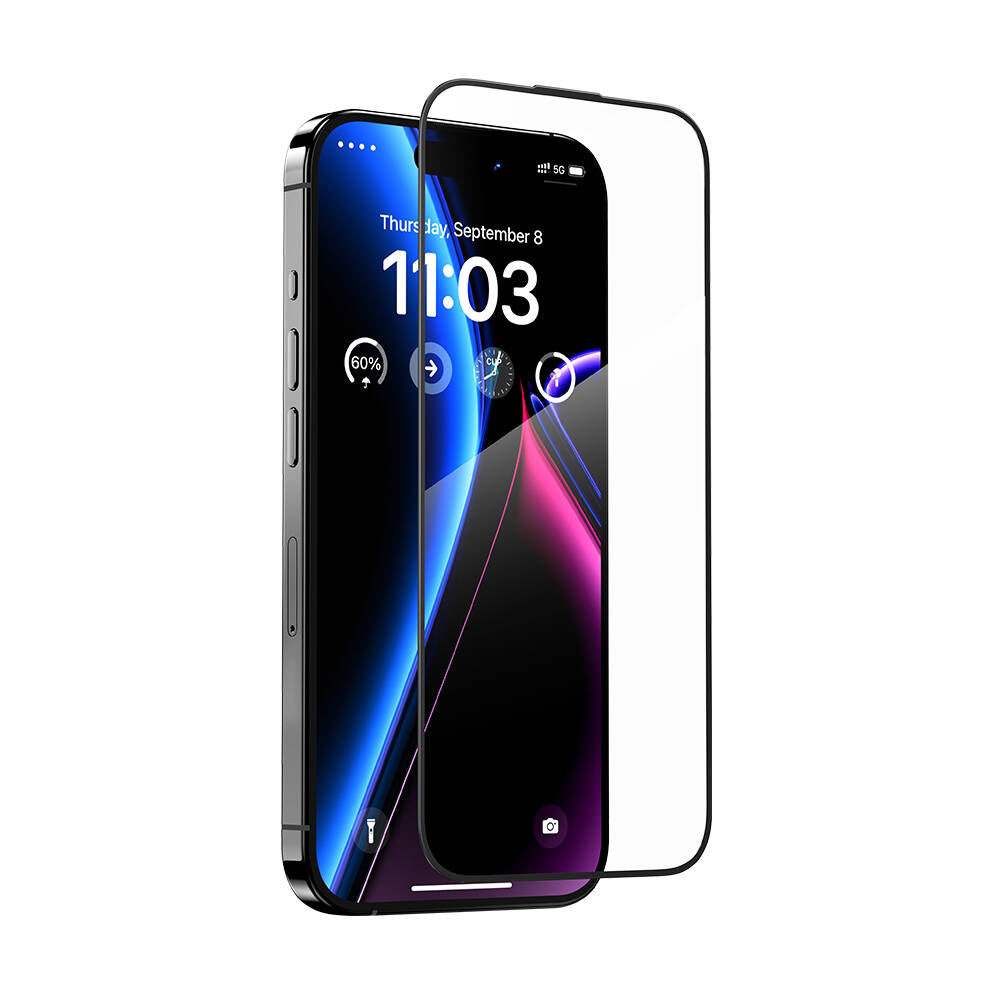 Benks Glass Warrior iPhone 15 Pro Max HD Cam Ekran Koruyucu + Kolay Uygulama Aparatlı Benks Glass Warrior iPhone 15 Pro Max HD Cam Ekran Koruyucu + Kolay Uygulama Aparatlı